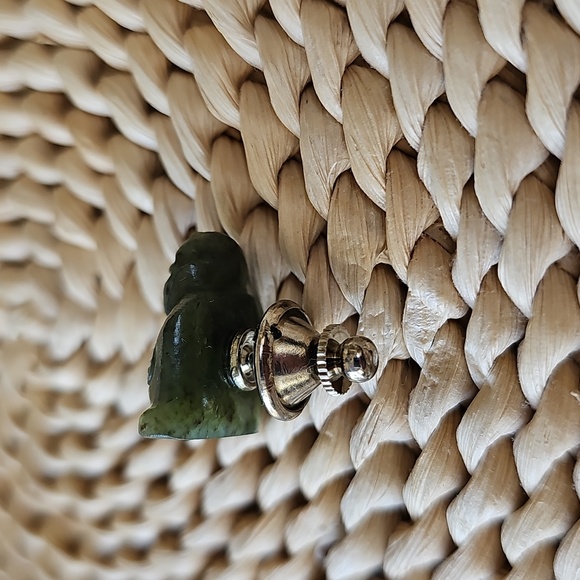Vintage Jade Buddha Tie Tack Pin - Picture 8 of 10